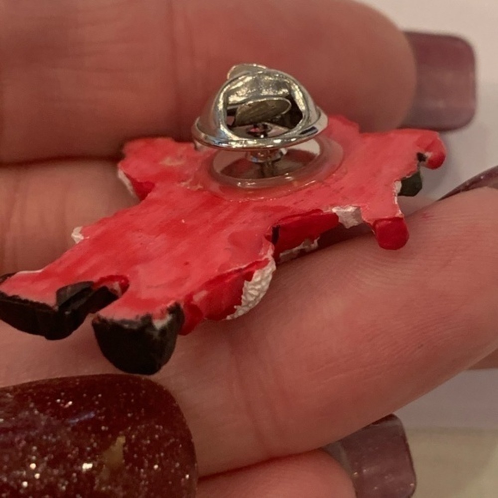 2 Santa Christmas pins brooches - Picture 10 of 12